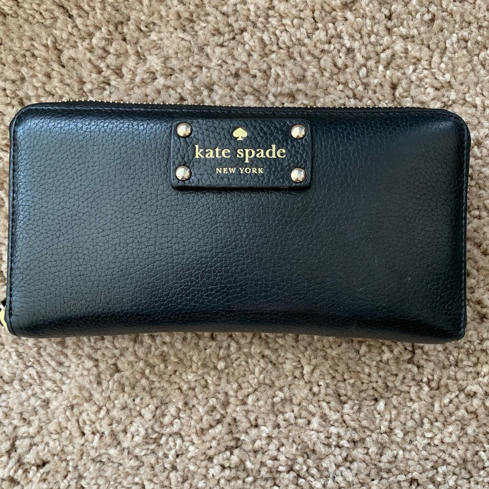 Kate Spade Black Leather Wallet